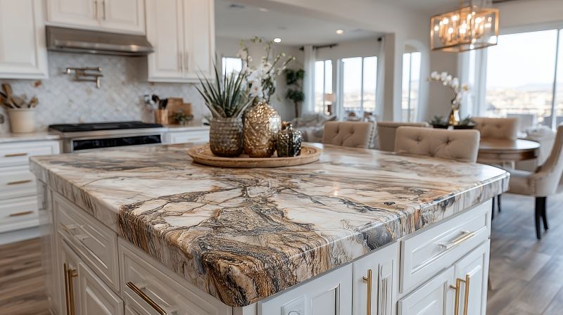 Granite Backsplash and Countertop Combo